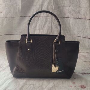 Cuore & Pelle Musette Carryall Leather Satchel NWT